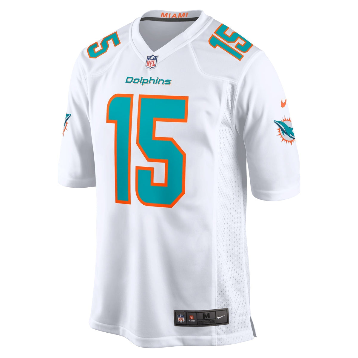 Jaelan Phillips Miami Dolphins Nike Game Jersey - White football jersey product view 2