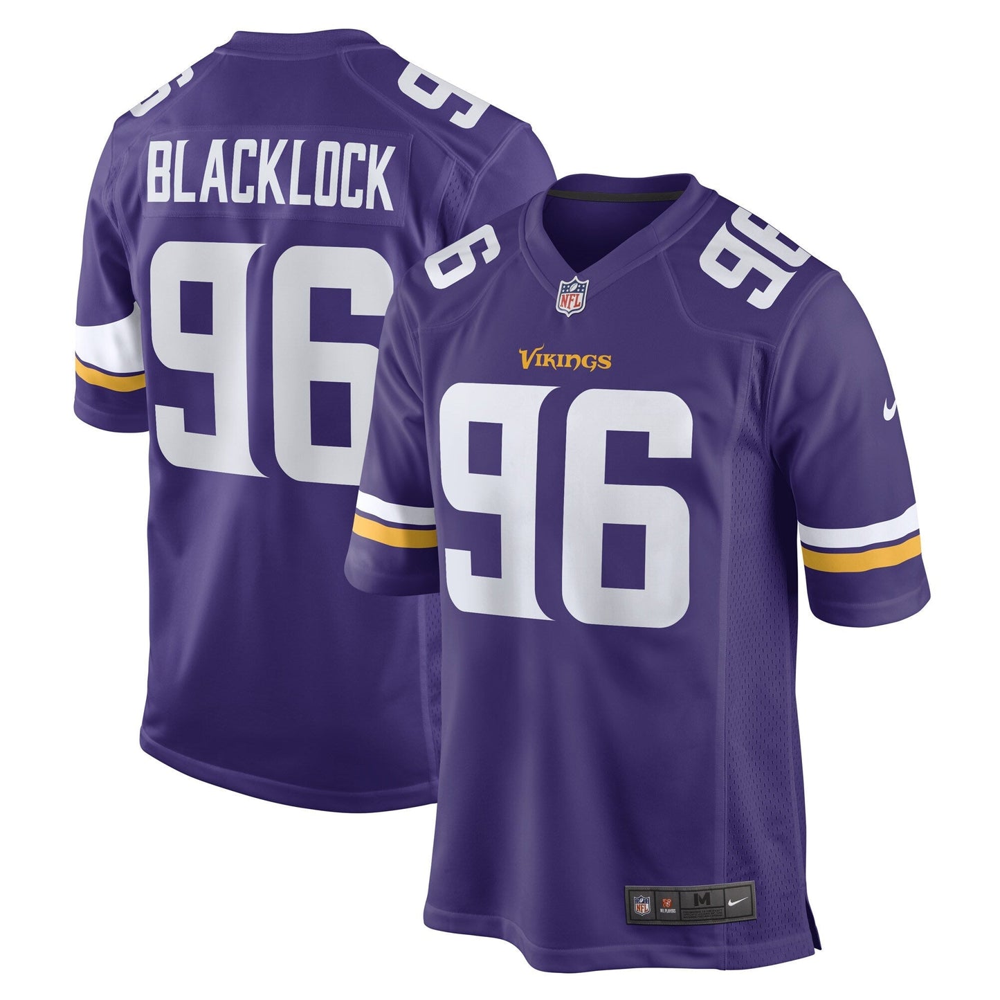Ross Blacklock Minnesota Vikings Nike Game Jersey - Purple football jersey product view 1