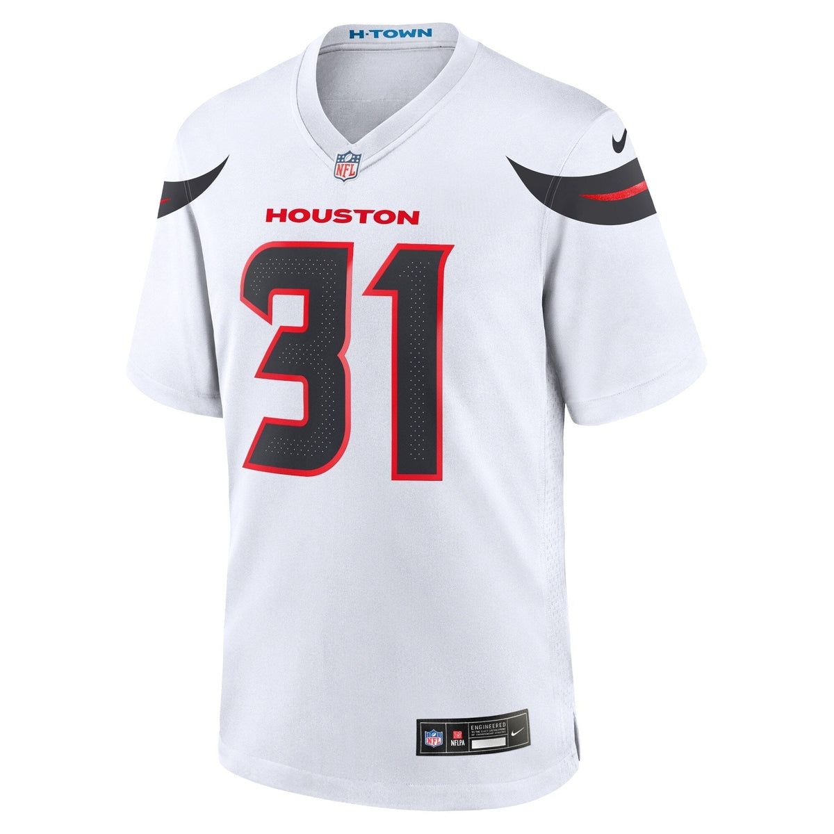 Dameon Pierce Houston Texans Nike Game Jersey - White football jersey product view 2