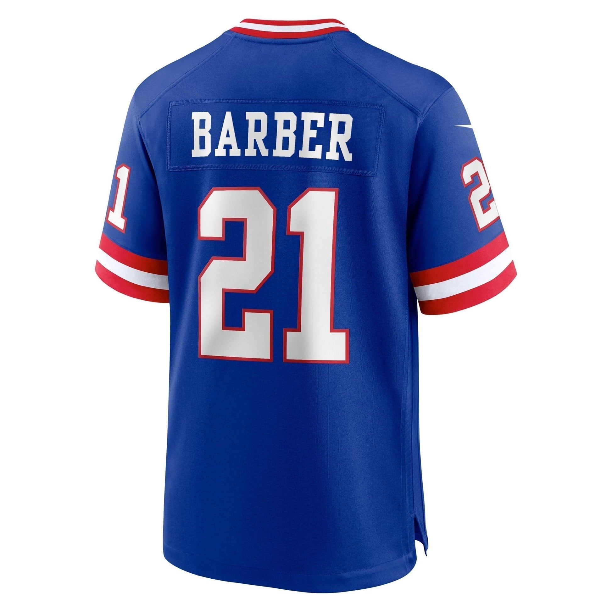 Tiki Barber New York Giants Nike Classic Retired Game Jersey - Royal football jersey product view 3