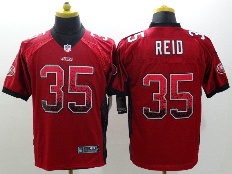 Men's San Francisco 49ers Eric Reid #35 Red Game Jersey1 football jersey product view 1