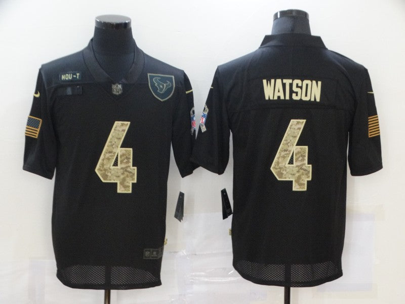 Men's Houston Texans #4 Deshaun Watson Black Player Game Jersey1 football jersey product view 1