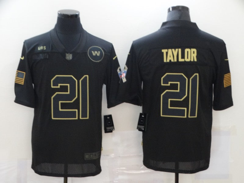 Men's Washington Commanders #21 Sean Taylor Black Game Player Jersey1 football jersey product view 1