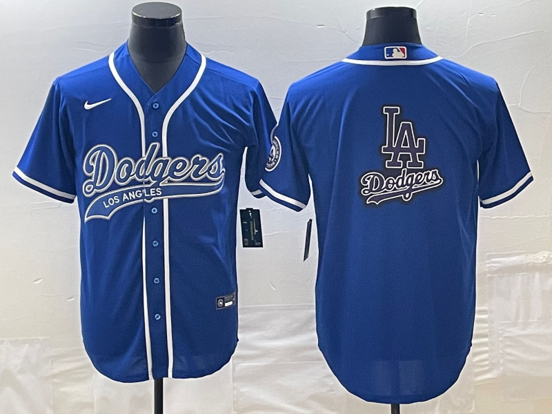 Men's Los Angeles Dodgers Royal Team Jersey1 Joint Edition baseball jersey product view 1