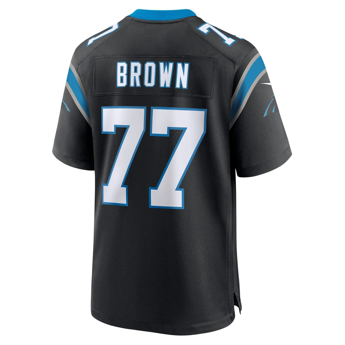 Deonte Brown Carolina Panthers Nike Team Game Jersey - Black football jersey product view 3