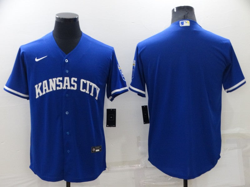 Men's Kansas City Royals Royal Alternate Replica Team Blank Jersey1 baseball jersey product view 1