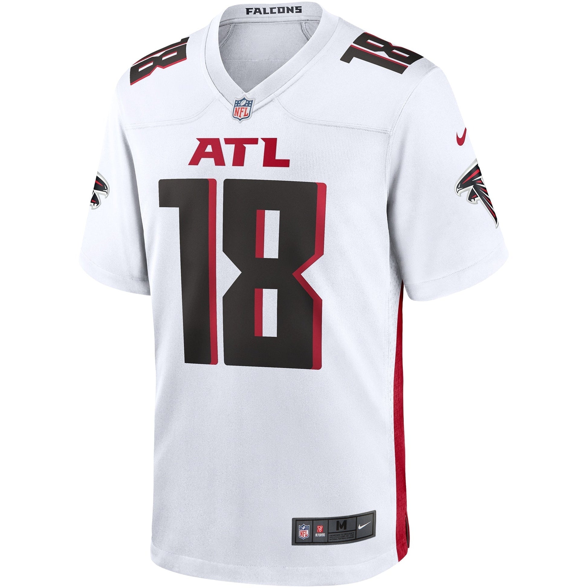 Calvin Ridley Atlanta Falcons Nike Game Jersey - White football jersey product view 2