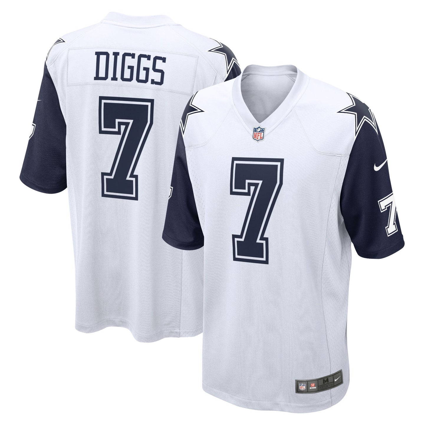Trevon Diggs Dallas Cowboys Nike Alternate Game Jersey - White football jersey product view 1
