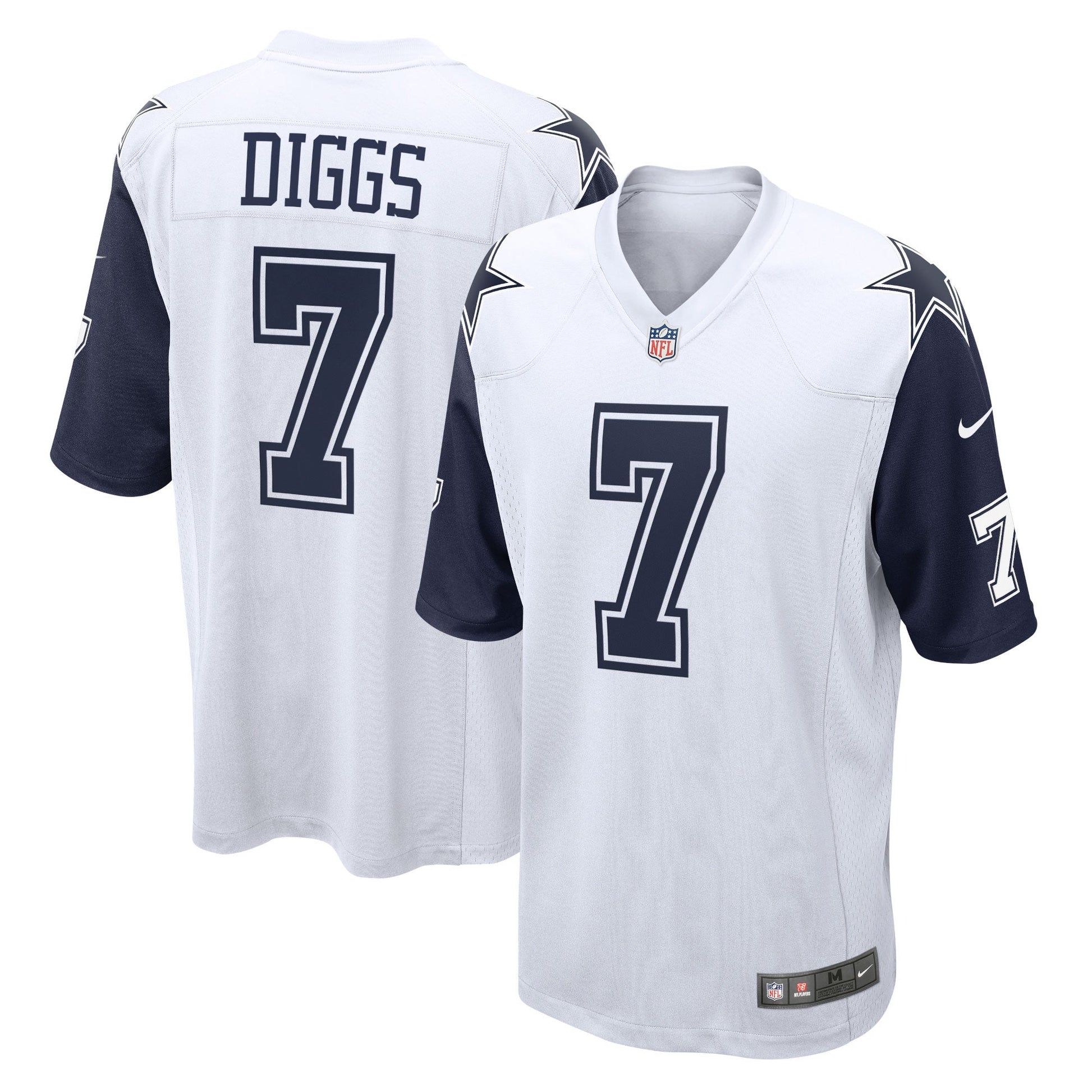 Trevon Diggs Dallas Cowboys Nike Alternate Game Jersey - White football jersey product view 1
