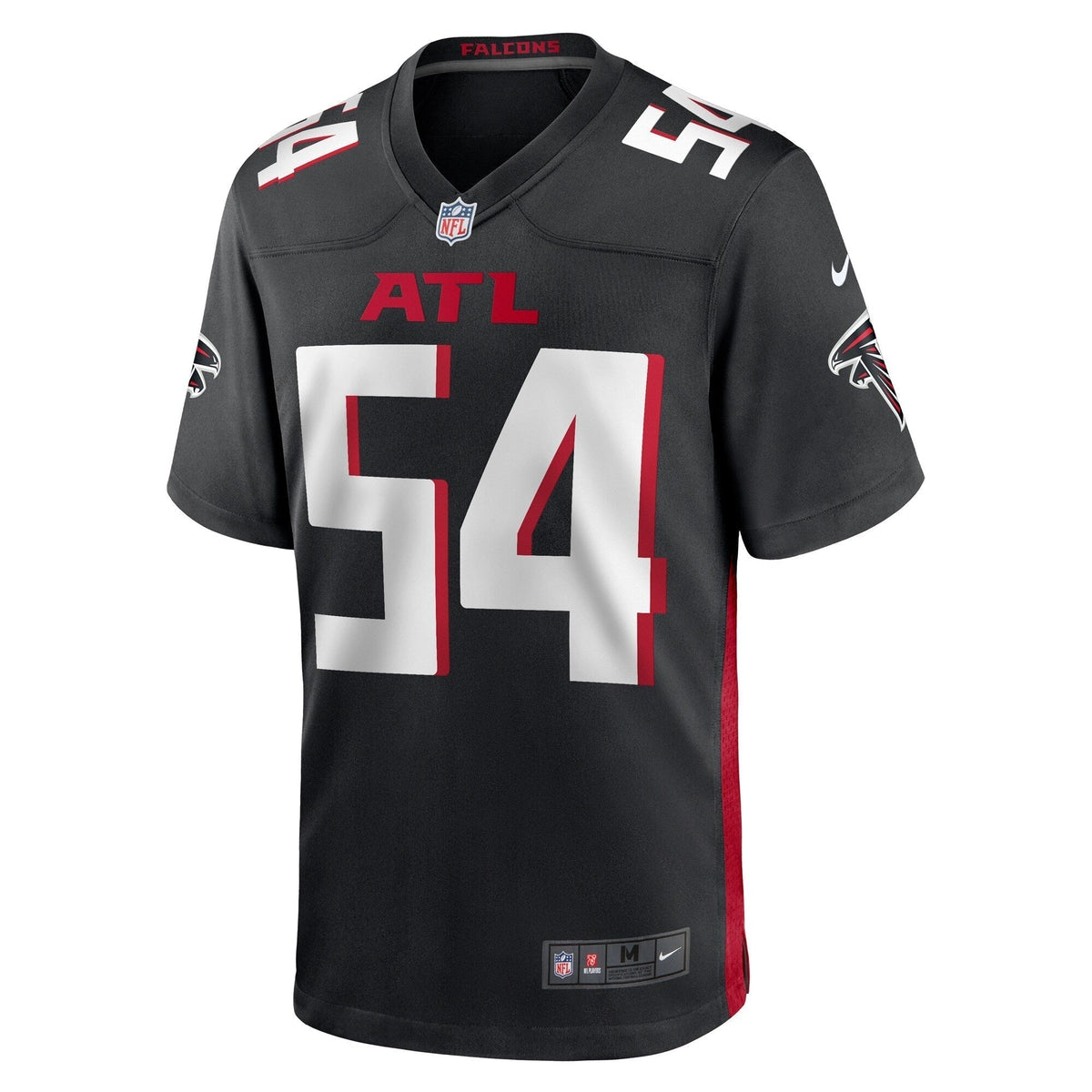 Justin Shaffer Atlanta Falcons Nike Game Jersey - Black football jersey product view 2