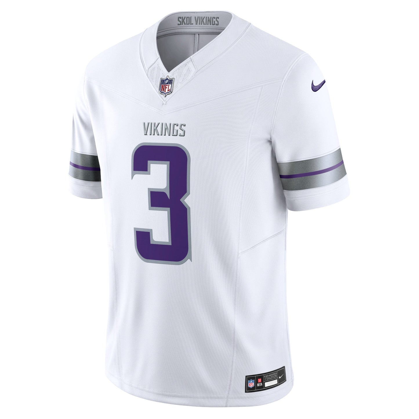 Jordan Addison Minnesota Vikings Nike Alternate Vapor F.U.S.E. Limited Jersey - White football jersey product view 2