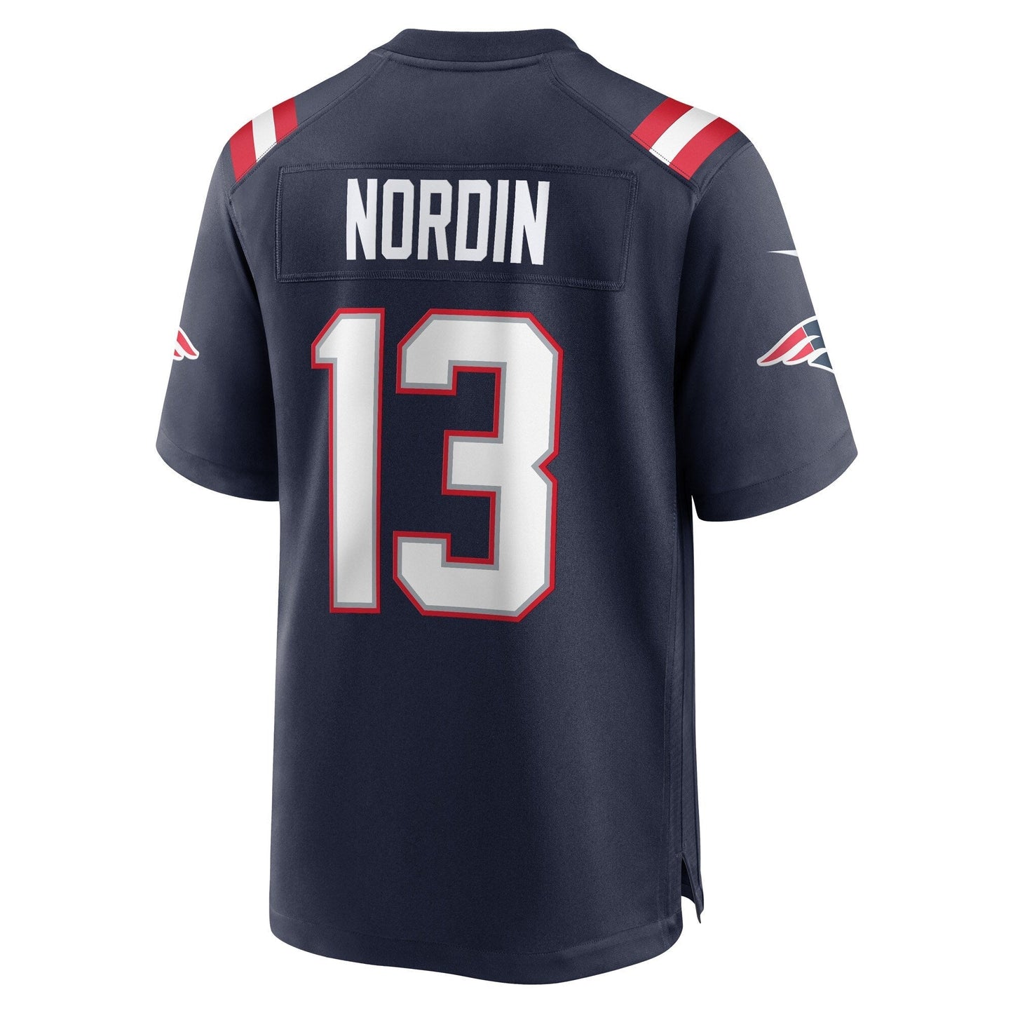 Quinn Nordin New England Patriots Nike Game Jersey - Navy football jersey product view 3