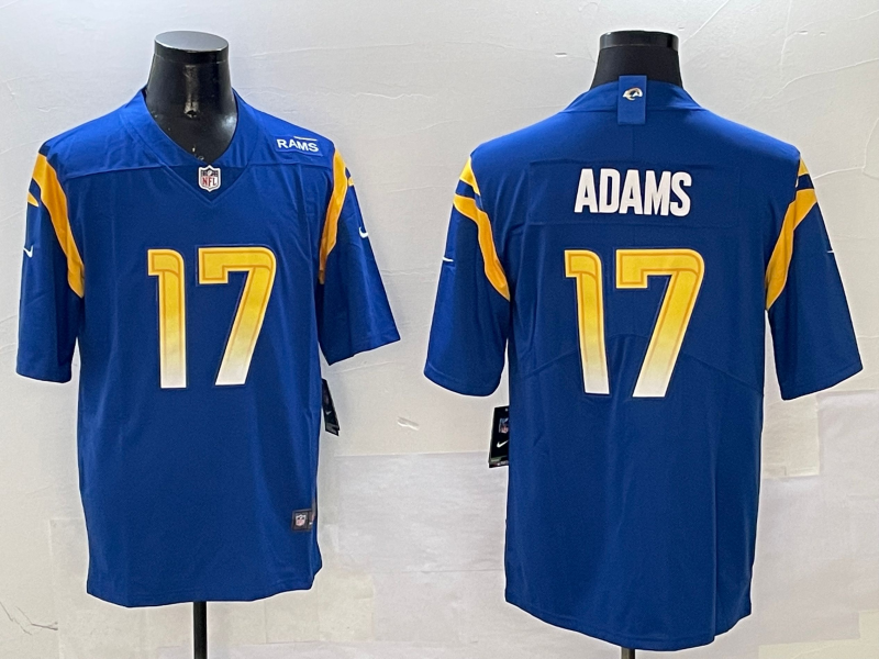 Men's Los Angeles Rams Davante Adams #17 Royal Game Player Jersey1 football jersey product view 1