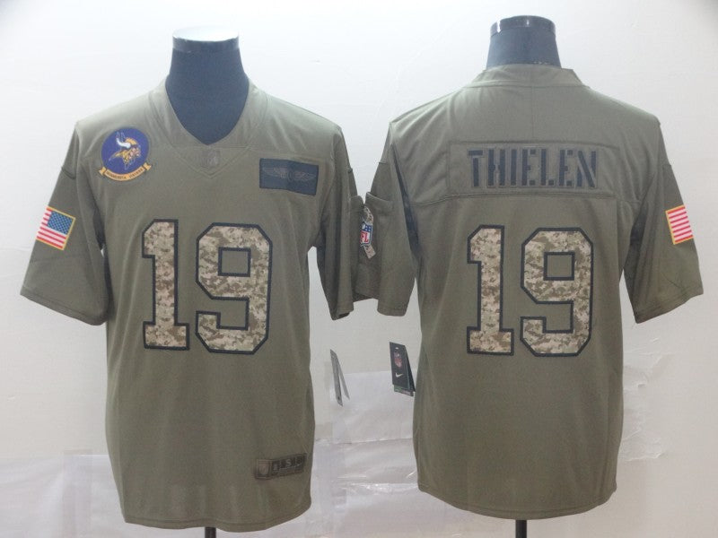 Men's Minnesota Vikings Adam Thielen #19 Brown Authentic Game Jersey1 football jersey product view 1