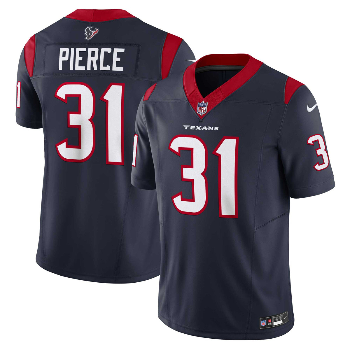 Dameon Pierce Houston Texans Nike Vapor F.U.S.E. Limited Jersey - Navy football jersey product view 1