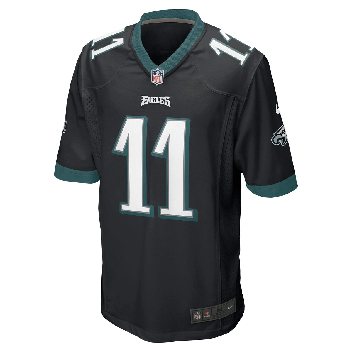 A.J. Brown Philadelphia Eagles Nike Game Jersey - Black football jersey product view 2