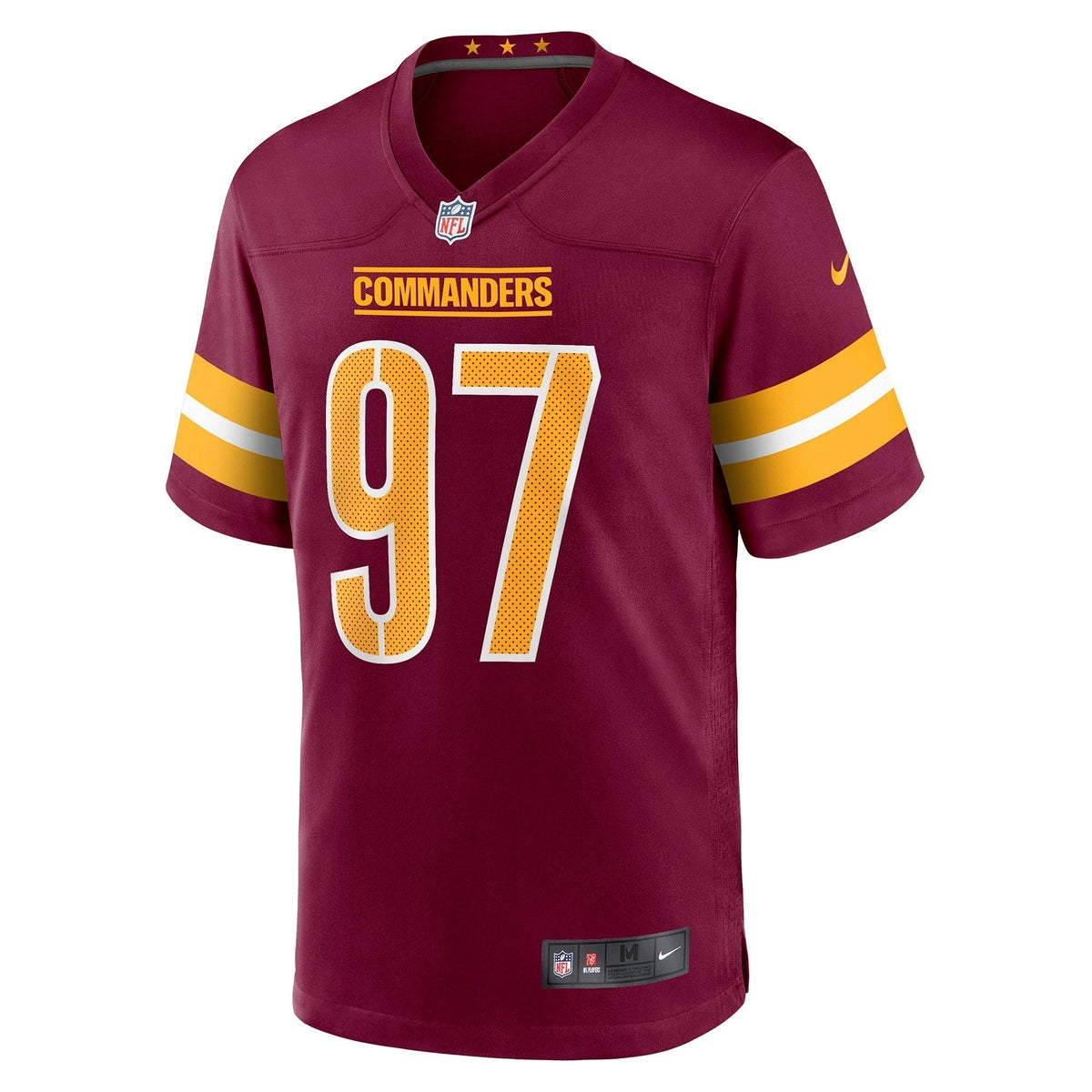 Efe Obada Washington Commanders Nike Game Jersey - Burgundy football jersey product view 2