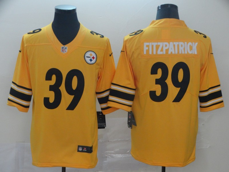 Men's Pittsburgh Steelers Minkah Fitzpatrick #39 Gold Inverted Team Game Jersey1 football jersey product view 1