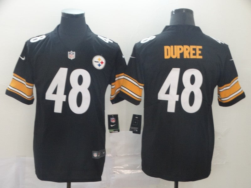 Men's Pittsburgh Steelers Bud Dupree #48 Black Game Jersey1 football jersey product view 1