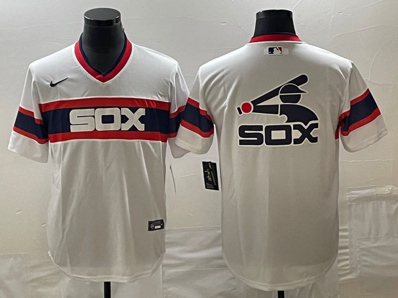 Men's Chicago White Sox White Home Cooperstown Collection Player Jersey1 baseball jersey product view 1