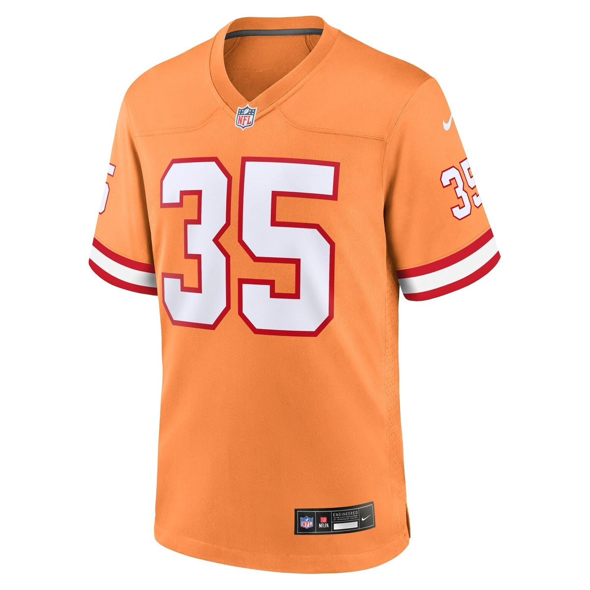 Jamel Dean Tampa Bay Buccaneers Nike Throwback Game Jersey - Orange football jersey product view 2