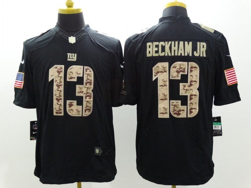 Men's New York Giants Odell Beckham Jr. #13 Black Authentic Game Jersey1 football jersey product view 1