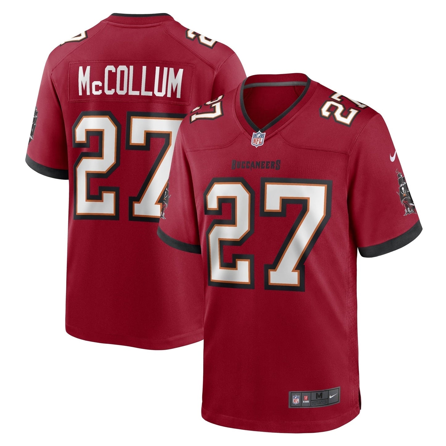 Zyon McCollum Tampa Bay Buccaneers Nike Game Jersey - Red football jersey product view 1