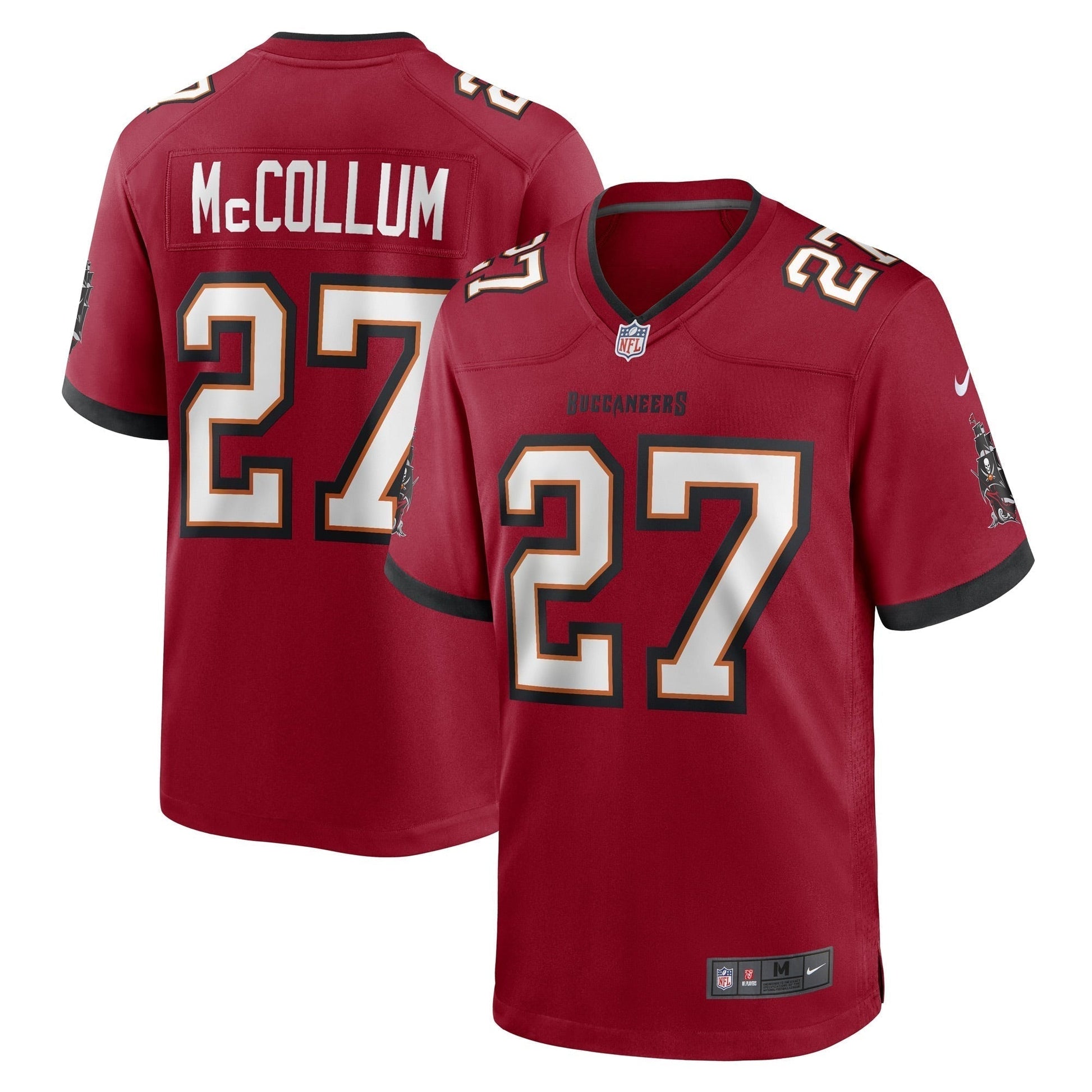 Zyon McCollum Tampa Bay Buccaneers Nike Game Jersey - Red football jersey product view 1