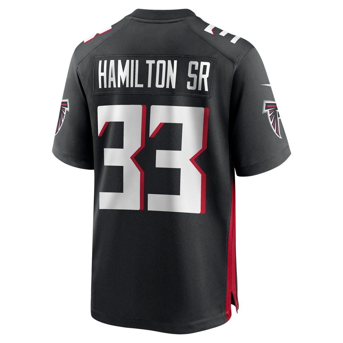 Antonio Hamilton Sr. Atlanta Falcons Nike Team Game Jersey - Black football jersey product view 3