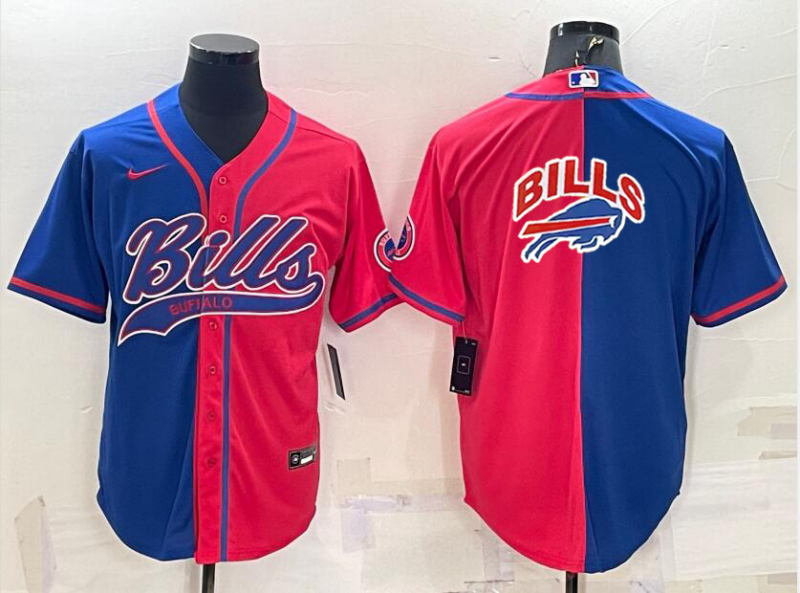 Men's Buffalo Bills Royal/Red Game Jersey1 football jersey product view 1