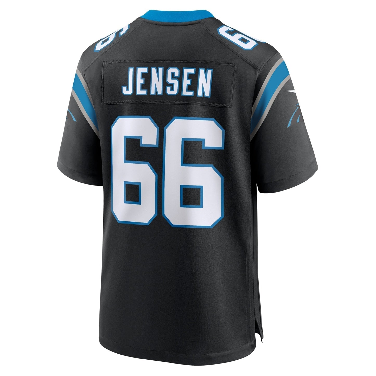 Nash Jensen Carolina Panthers Nike Team Game Jersey - Black football jersey product view 3