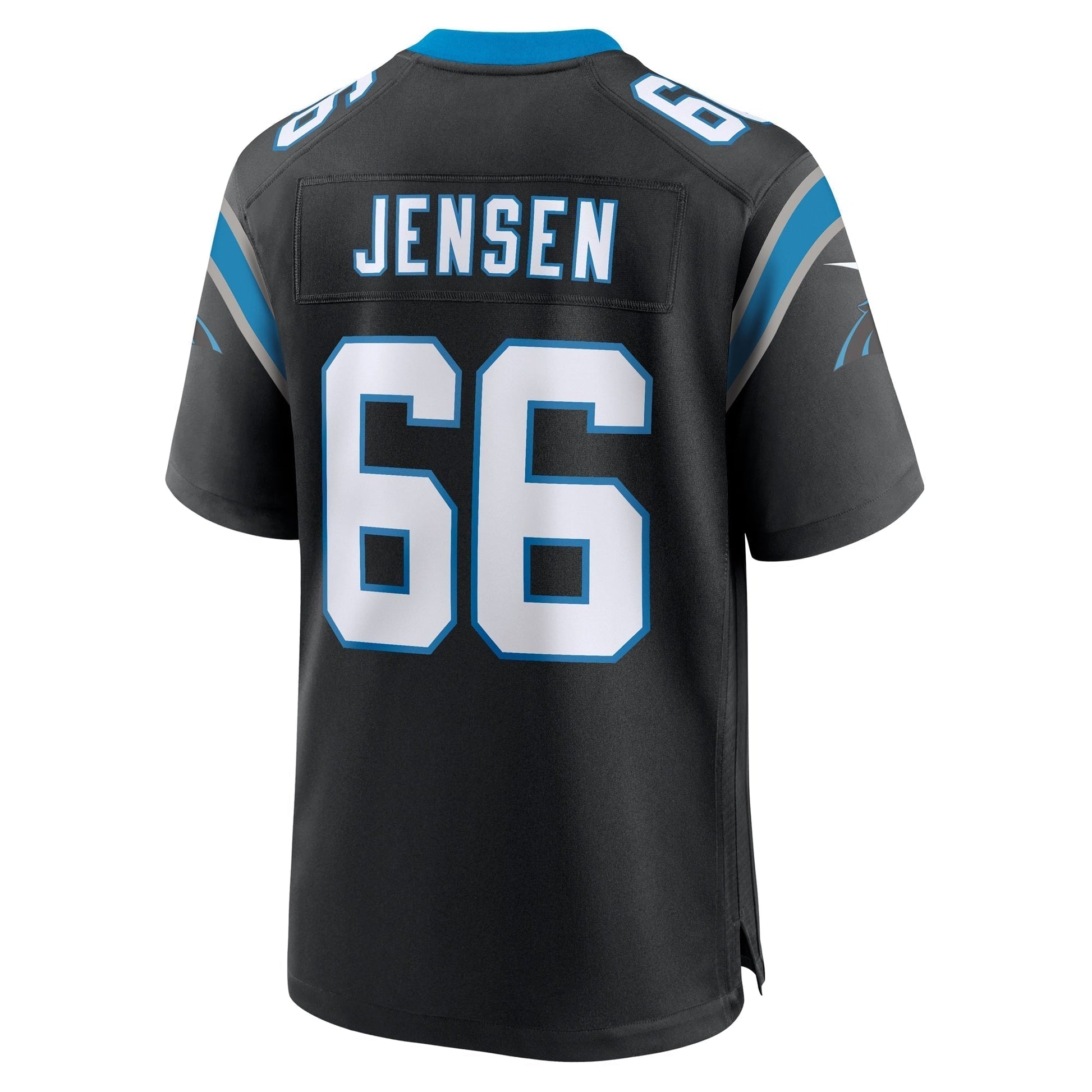 Nash Jensen Carolina Panthers Nike Team Game Jersey - Black football jersey product view 3