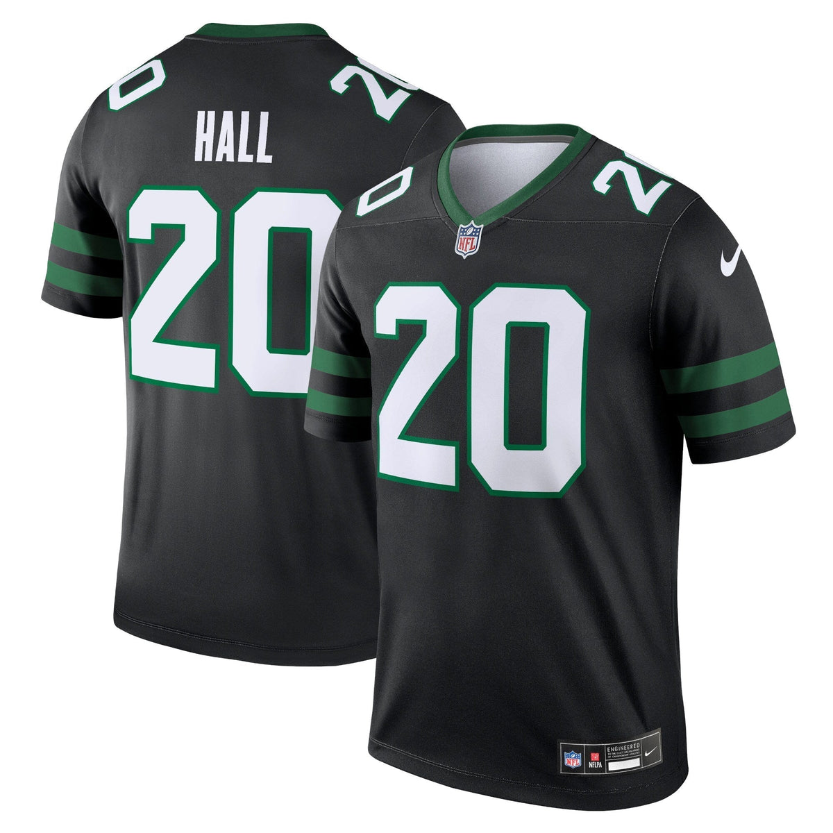 Breece Hall New York Jets Nike Alternate Legend Jersey - Legacy Black football jersey product view 1