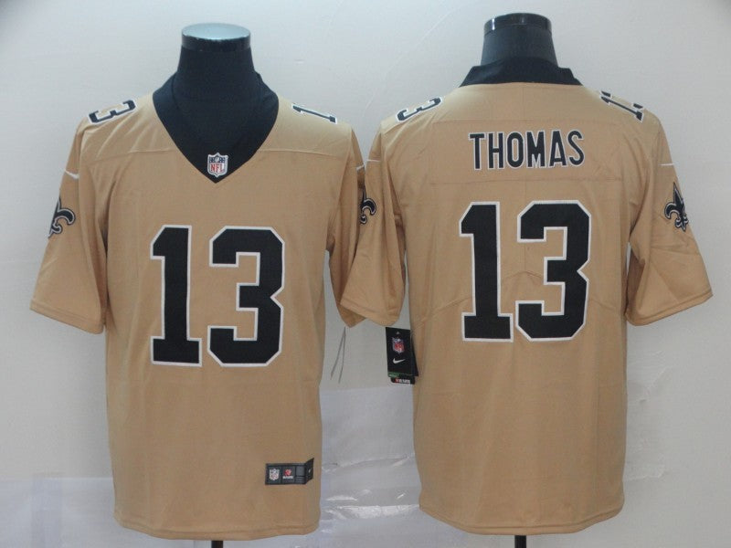 Men's New Orleans Saints Michael Thomas #13 Gold Inverted Game Jersey1 football jersey product view 1