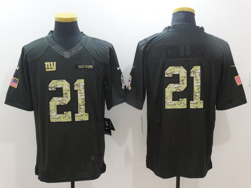 Men's New York Giants Landon Collins #21 Black Game Player Jersey1 football jersey product view 1
