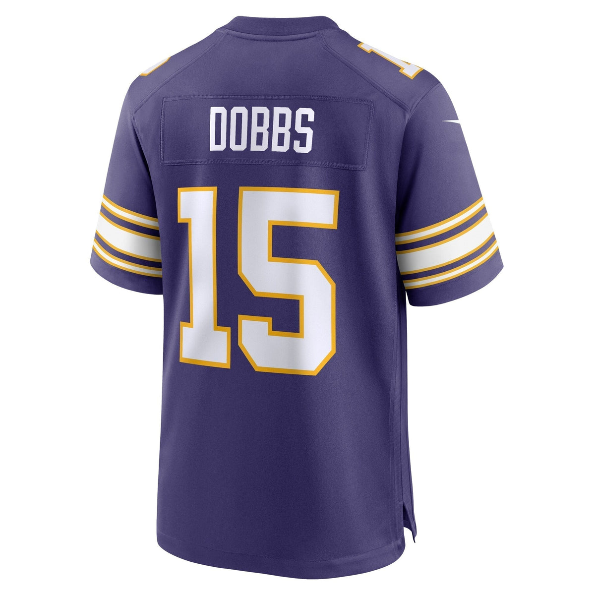 Joshua Dobbs Minnesota Vikings Nike Alternate Game Jersey - Purple football jersey product view 3