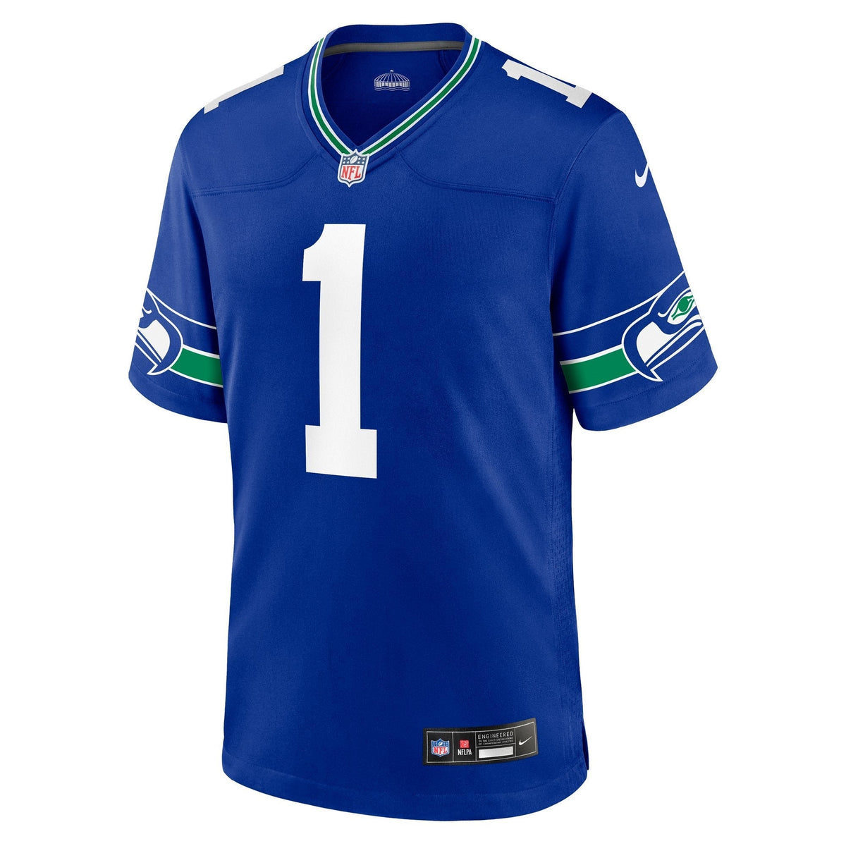 Men's Nike Warren Moon Royal Seattle Seahawks Retired Player Alternate Game Jersey football jersey product view 2