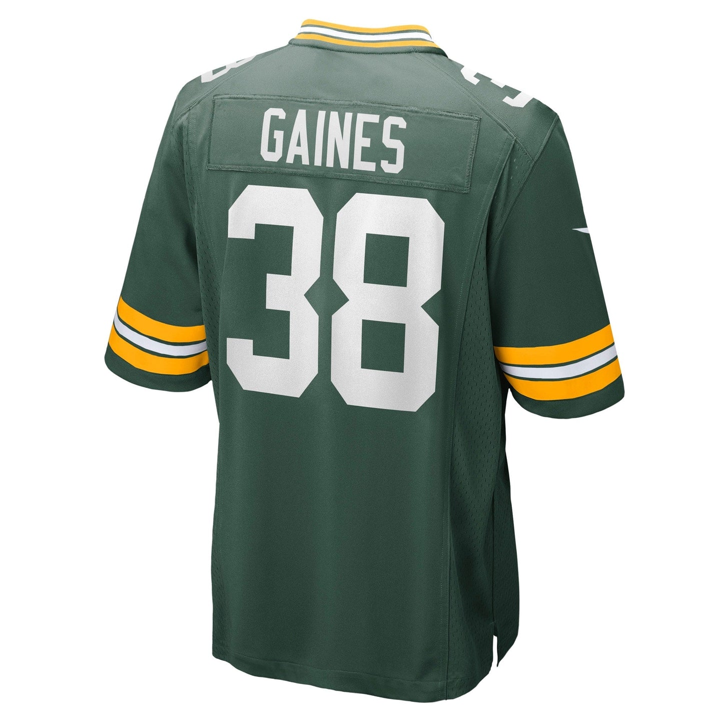 Innis Gaines Green Bay Packers Nike Game Jersey - Green football jersey product view 3