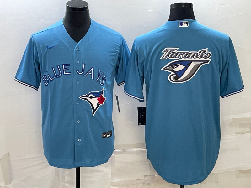 Men's Toronto Blue Jays Light Blue Replica Player Jersey1 baseball jersey product view 1