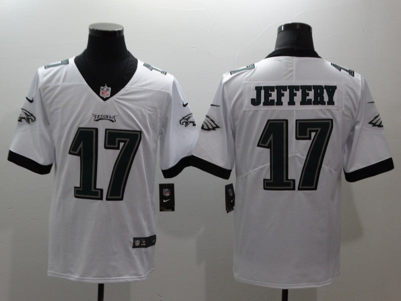 Men's Philadelphia Eagles Alshon Jeffery #17 White Game Jersey1 football jersey product view 1