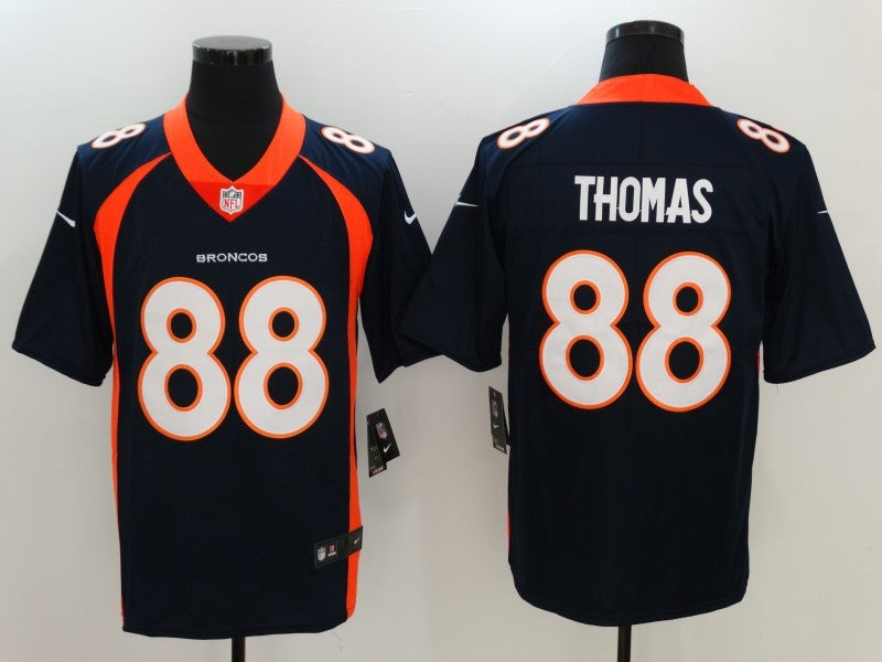 Men's Denver Broncos Demaryius Thomas #88 Navy Game Jersey1 football jersey product view 1