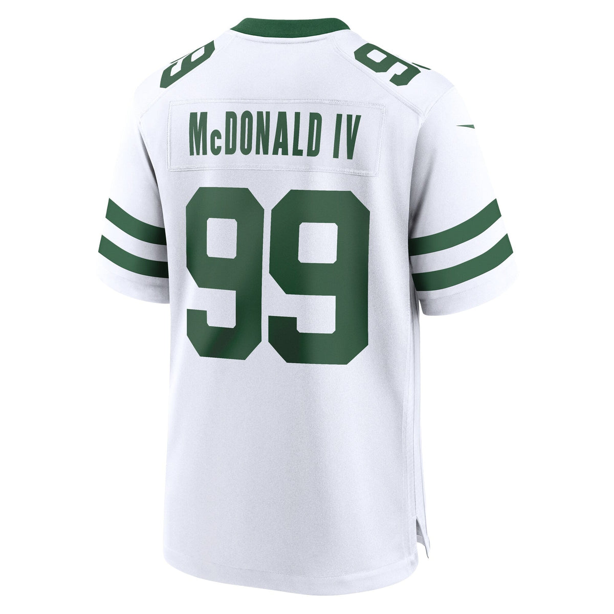 Will McDonald IV New York Jets Nike Game Jersey - Legacy White football jersey product view 3