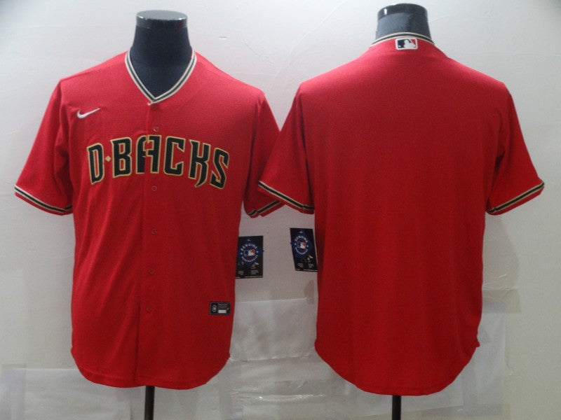 Men's Arizona Diamondbacks Red Replica Blank Jersey1 baseball jersey product view 1