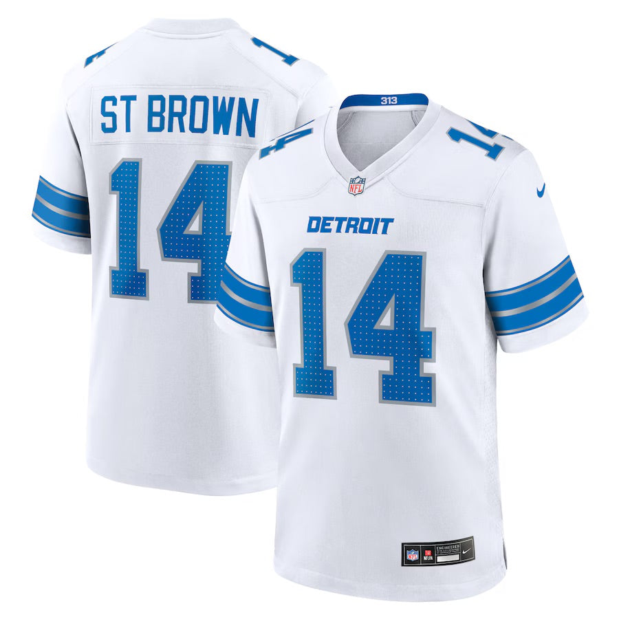 Amon-Ra St. Brown Detroit Lions 2024 Jersey football jersey product view 1