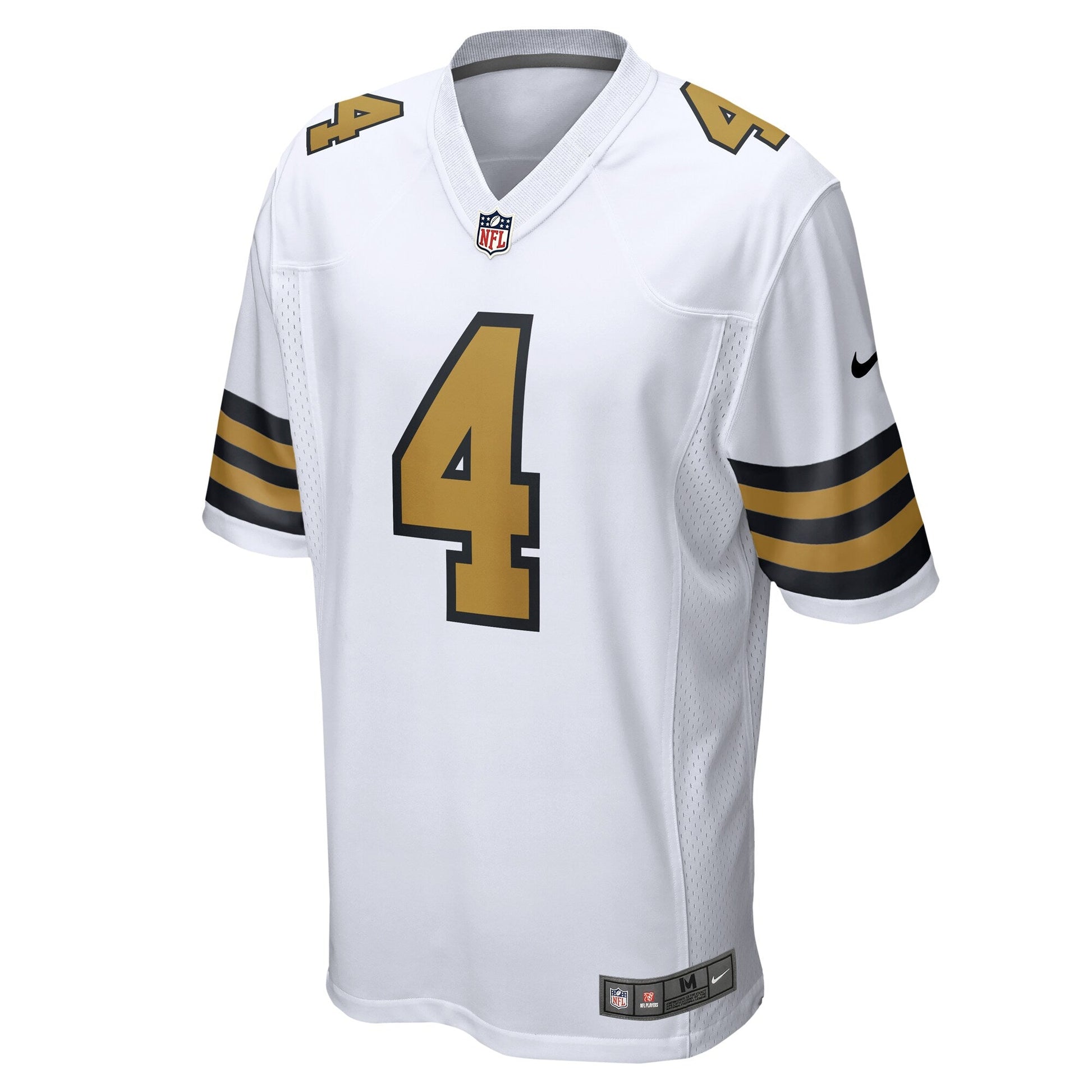 Derek Carr New Orleans Saints Nike Alternate Game Jersey - White football jersey product view 2
