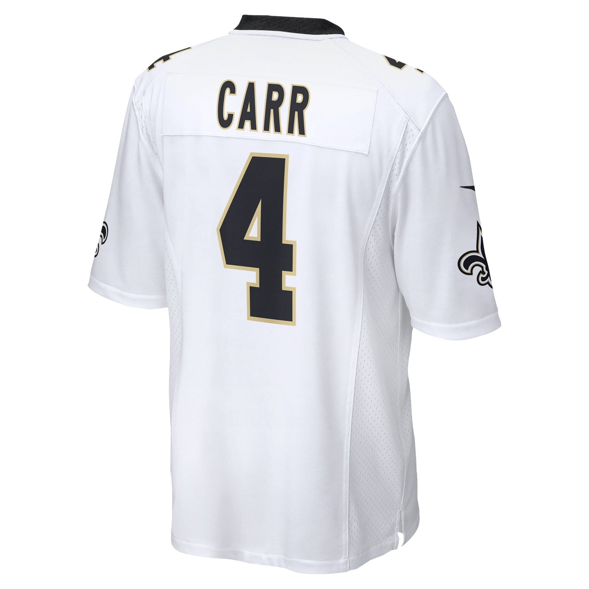 Derek Carr New Orleans Saints Nike Game Jersey - White football jersey product view 3