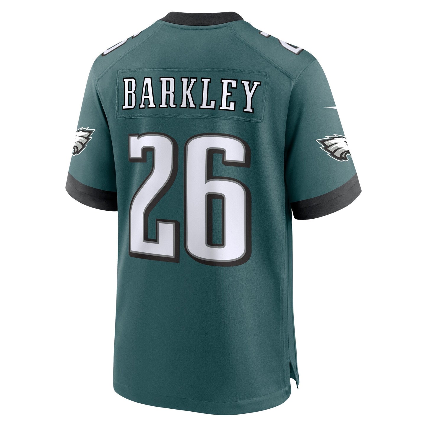 Saquon Barkley Philadelphia Eagles Nike Game Jersey - Midnight Green football jersey product view 3