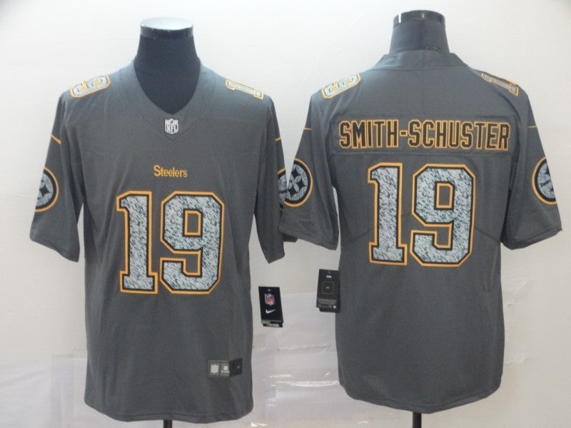 Men's Pittsburgh Steelers JuJu Smith-Schuster #19 Gray Game Player Jersey1 football jersey product view 1
