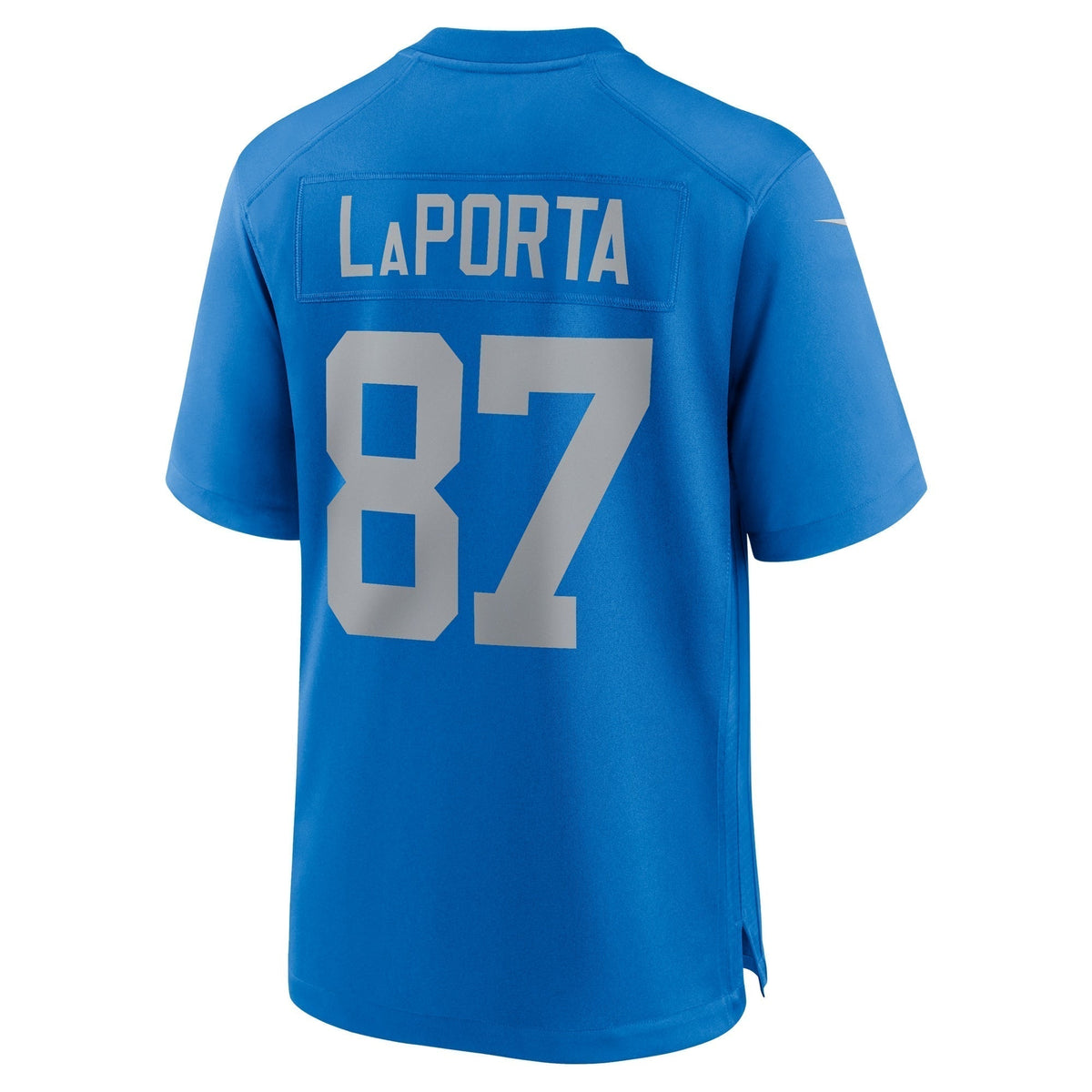 Sam LaPorta Detroit Lions Nike Alternate Game Jersey - Blue football jersey product view 3