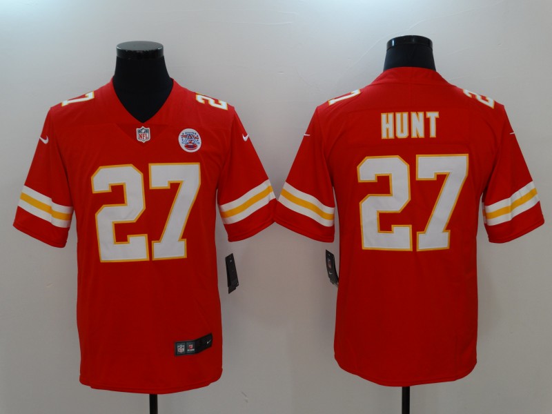 Men's Kansas City Chiefs Hunt Red Game Jersey1 football jersey product view 1